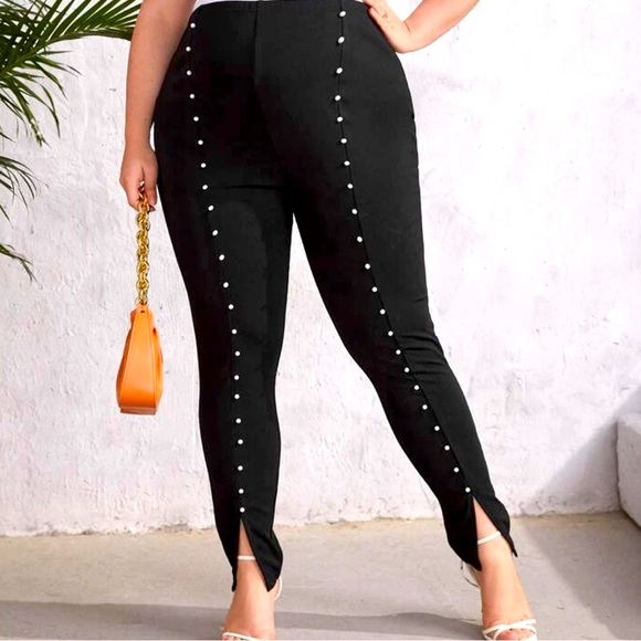 SHEIN Pants - 🔥Sexy Shein Pearl Studded Pants